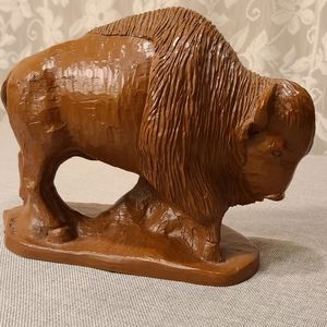 Vintage Red Mill Mfg Buffalo Bison Handcrafted